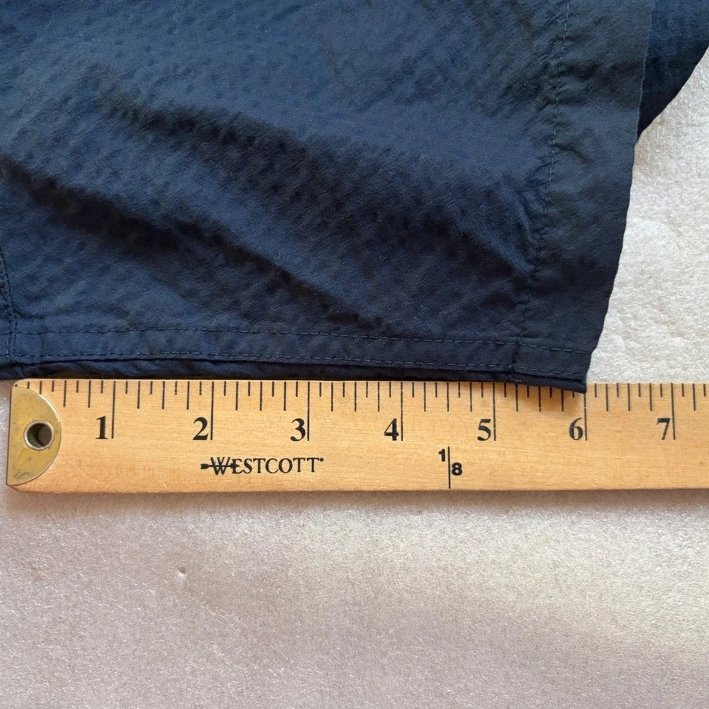 Brooks Brothers Mens Navy Blue Textured Mesh Lined Swim Trunks XXL 100131644